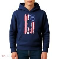 American Flag Soccer Apparel - Soccer Kids Hoodie thumb 4