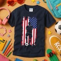 American Flag Soccer Apparel - Soccer Kids T-Shirt thumb 3