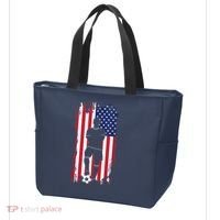American Flag Soccer Apparel - Soccer Tote Bag thumb 3