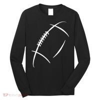 American Football Silhouette Football Long Sleeve Shirt thumb 0
