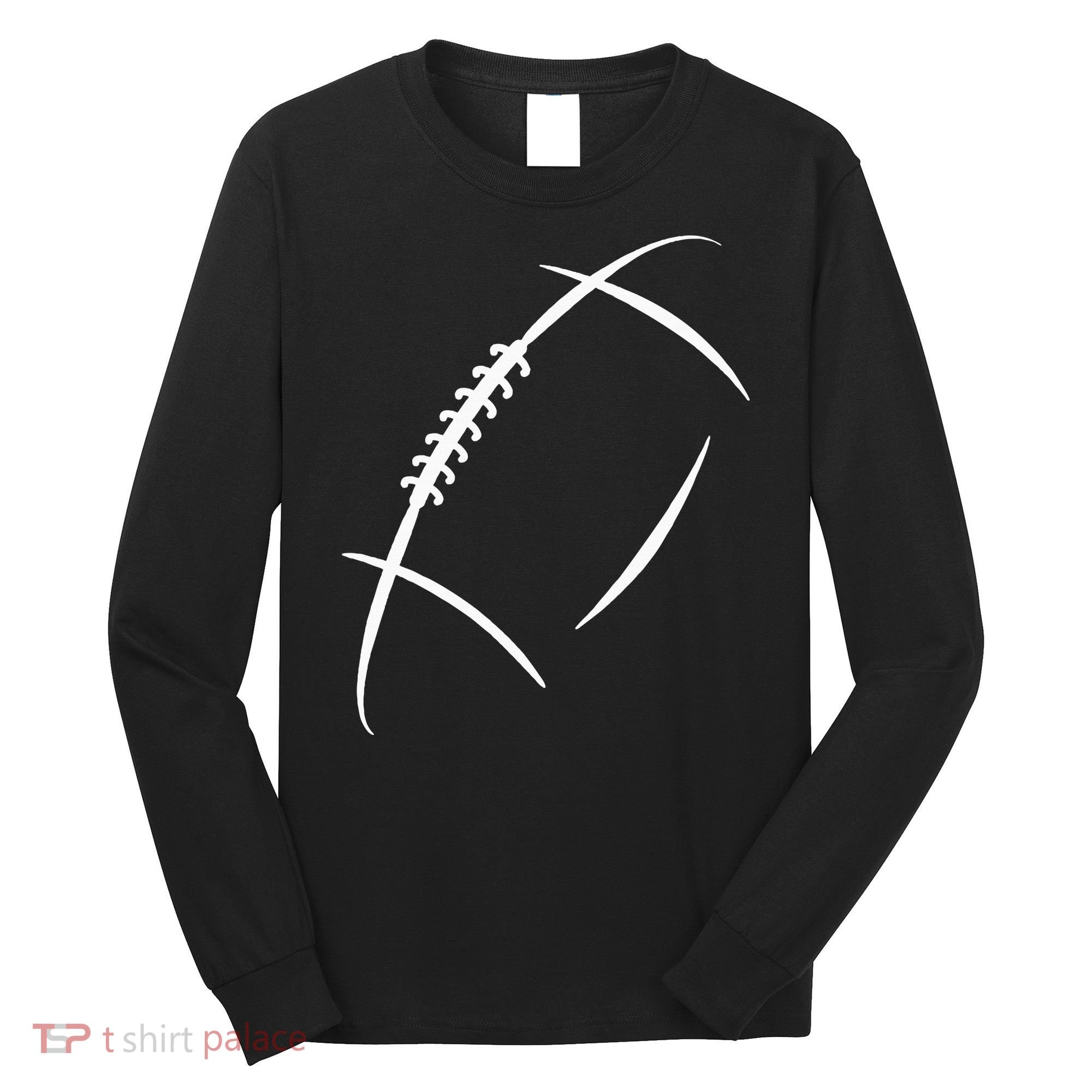 American Football Silhouette Football Long Sleeve Shirt