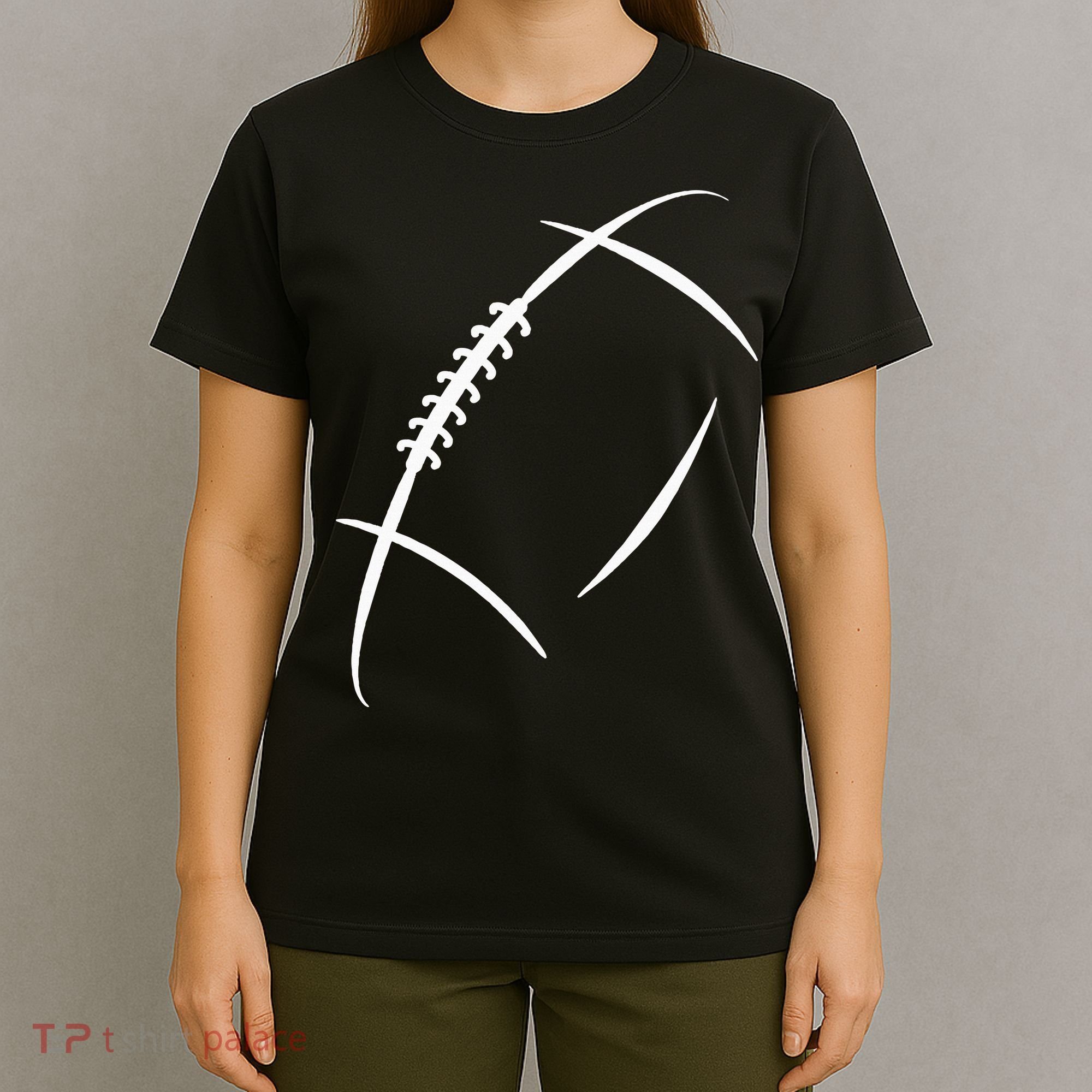 American Football Silhouette Football T-Shirt