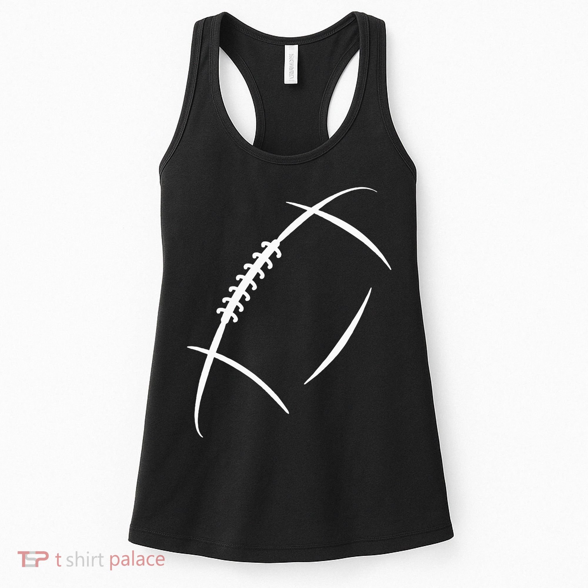 American Football Silhouette Football Women's Tank Top