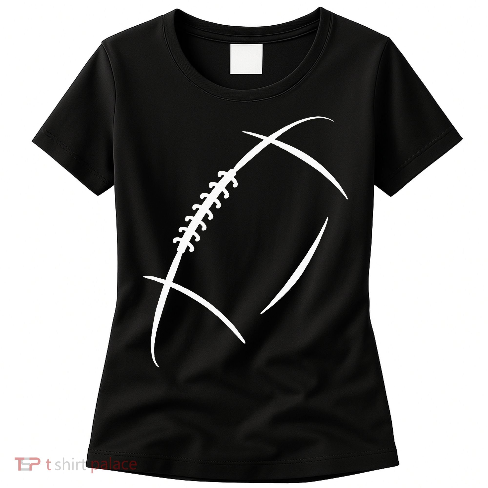 American Football Silhouette Football Women's T-Shirt