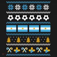 Argentinian Flag Soccer Ugly Christmas Sweater Argentina Cute Gift Bucket Hat thumb 4