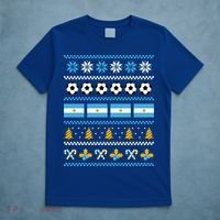 Argentinian Flag Soccer Ugly Christmas Sweater Argentina Cute Gift T-Shirt thumb 5