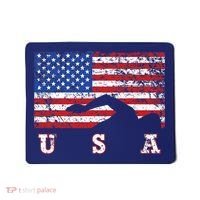 American Flag Swimming USA Gift, Swim Team Mousepad thumb 0