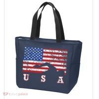 American Flag Swimming USA Gift, Swim Team Tote Bag thumb 3