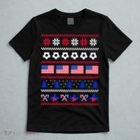 American Flag Soccer Ugly Christmas Sweater America USA T-Shirt thumb 5