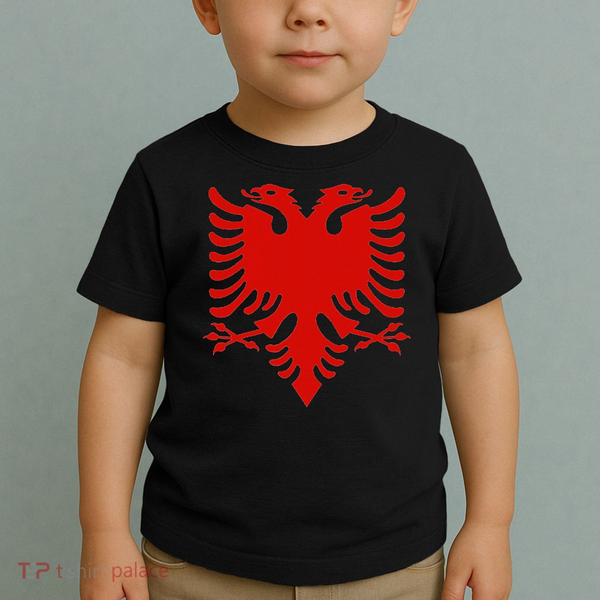 Albanian Flag Shqip Shqiponja Albanian Eagle Albania Toddler T-Shirt