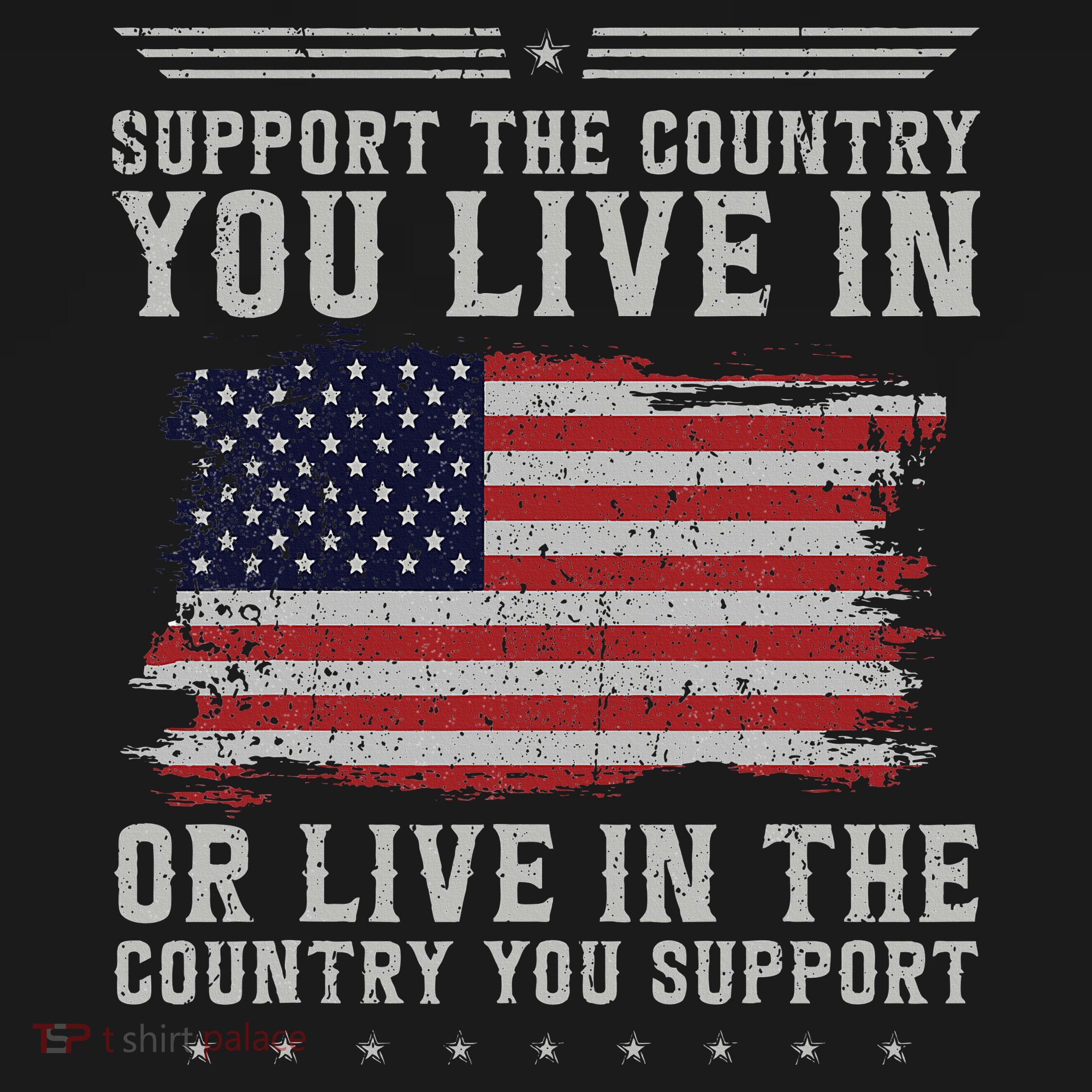 American Flag Support The Country You Live In Usa Polo