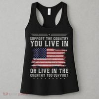 American Flag Support The Country You Live In Usa Women's Tank Top thumb 3