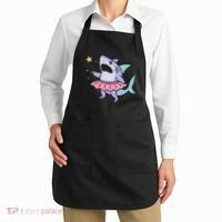 Angry Fairy Shark With Magic Wand And Tutu Art Apron thumb 2