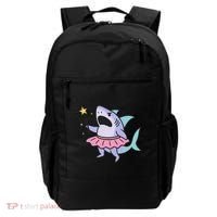 Angry Fairy Shark With Magic Wand And Tutu Art Backpack thumb 0