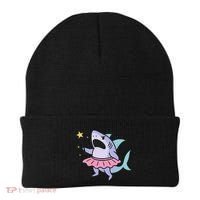 Angry Fairy Shark With Magic Wand And Tutu Art Beanie thumb 0