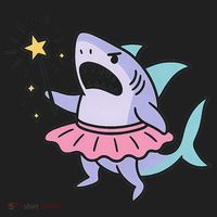 Angry Fairy Shark With Magic Wand And Tutu Art Beanie thumb 2