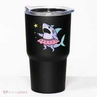 Angry Fairy Shark With Magic Wand And Tutu Art Tumbler thumb 0