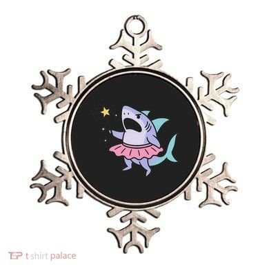 Angry Fairy Shark With Magic Wand And Tutu Art Ornament