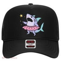 Angry Fairy Shark With Magic Wand And Tutu Art Hat thumb 0