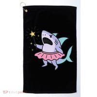 Angry Fairy Shark With Magic Wand And Tutu Art Golf Towel thumb 0