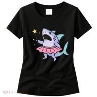 Angry Fairy Shark With Magic Wand And Tutu Art Women's T-Shirt thumb 0
