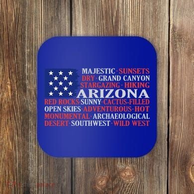 Arizona Flag Showing Some The StateS Best Features Coaster