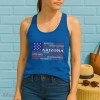 Arizona Flag Showing Some The StateS Best Features Women's Tank Top thumb 2