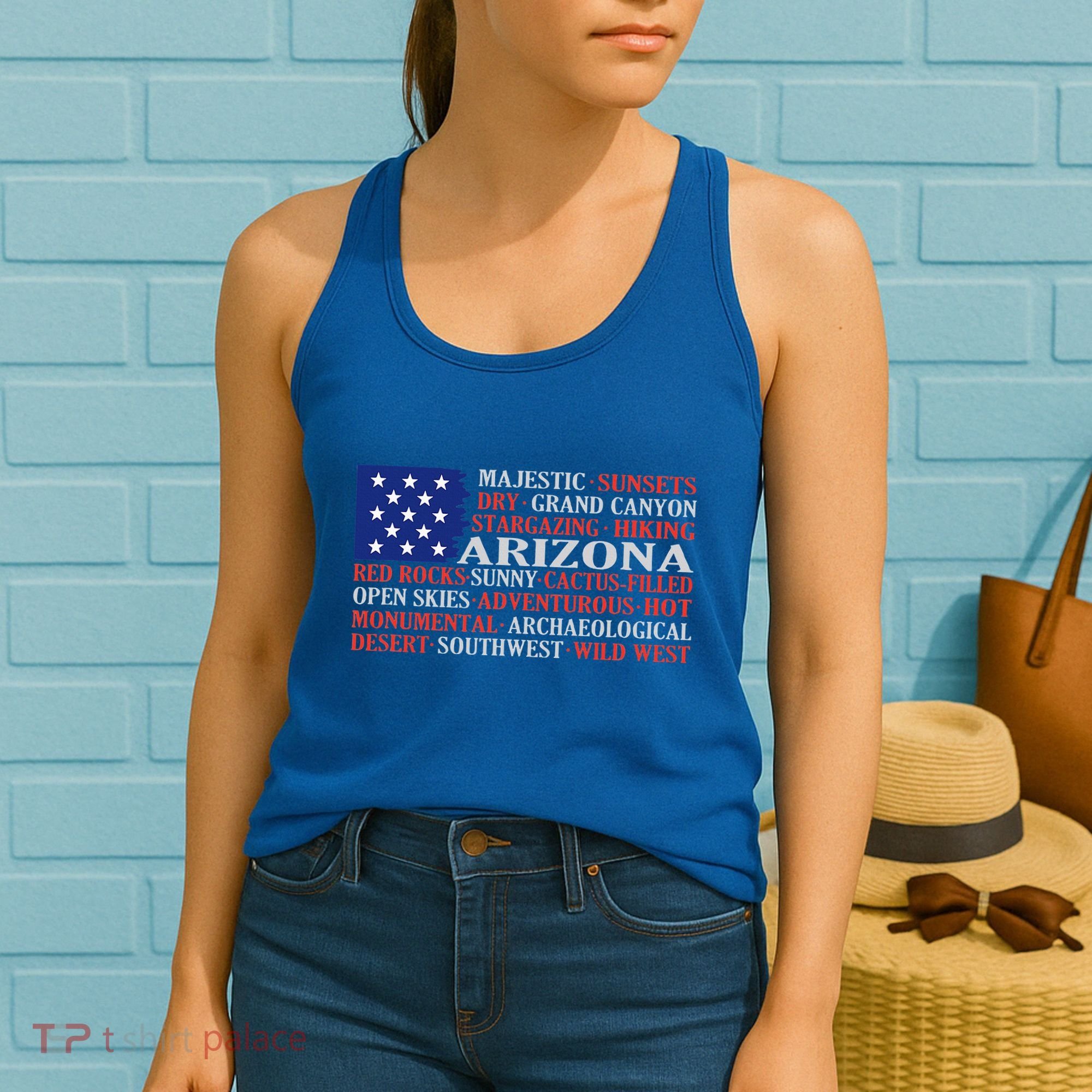 Arizona Flag Showing Some The StateS Best Features Women's Tank Top