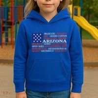 Arizona Flag Showing Some The StateS Best Features Kids Hoodie thumb 3