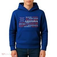 Arizona Flag Showing Some The StateS Best Features Kids Hoodie thumb 4
