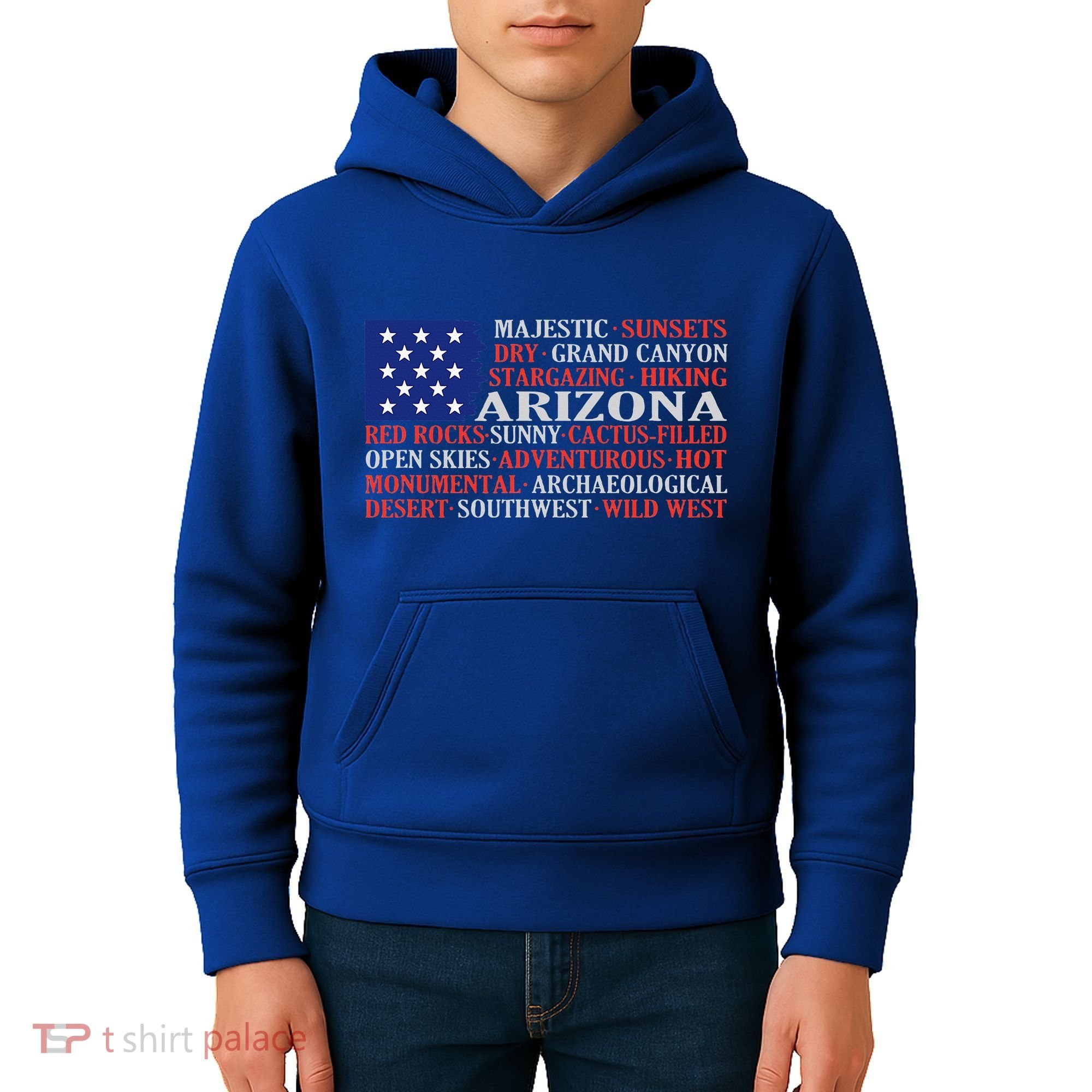 Arizona Flag Showing Some The StateS Best Features Kids Hoodie