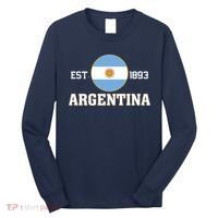 Argentina Flag Sun Emblem Soccer Fans Est 1893 Long Sleeve Shirt thumb 0