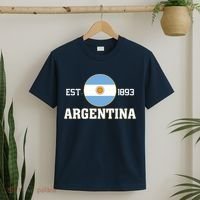 Argentina Flag Sun Emblem Soccer Fans Est 1893 T-Shirt thumb 2