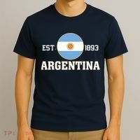Argentina Flag Sun Emblem Soccer Fans Est 1893 T-Shirt thumb 3