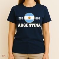 Argentina Flag Sun Emblem Soccer Fans Est 1893 T-Shirt thumb 4