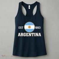 Argentina Flag Sun Emblem Soccer Fans Est 1893 Women's Tank Top thumb 3