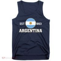 Argentina Flag Sun Emblem Soccer Fans Est 1893 Tank Top thumb 0