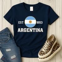 Argentina Flag Sun Emblem Soccer Fans Est 1893 Women's T-Shirt thumb 3