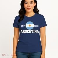 Argentina Flag Sun Emblem Soccer Fans Est 1893 Women's T-Shirt thumb 4