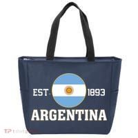 Argentina Flag Sun Emblem Soccer Fans Est 1893 Tote Bag thumb 0