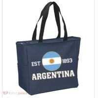 Argentina Flag Sun Emblem Soccer Fans Est 1893 Tote Bag thumb 2