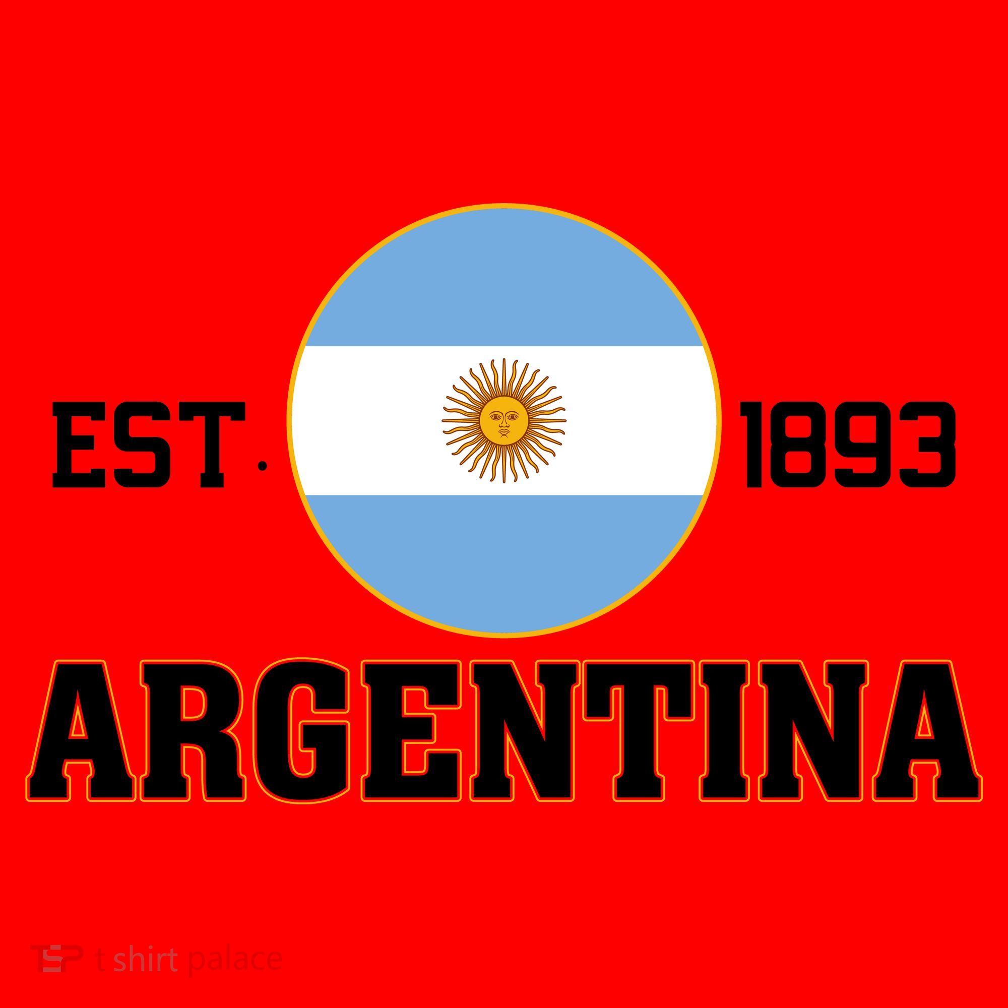 Argentina Flag Sun Emblem Soccer Fans Est 1893 Santa Hat