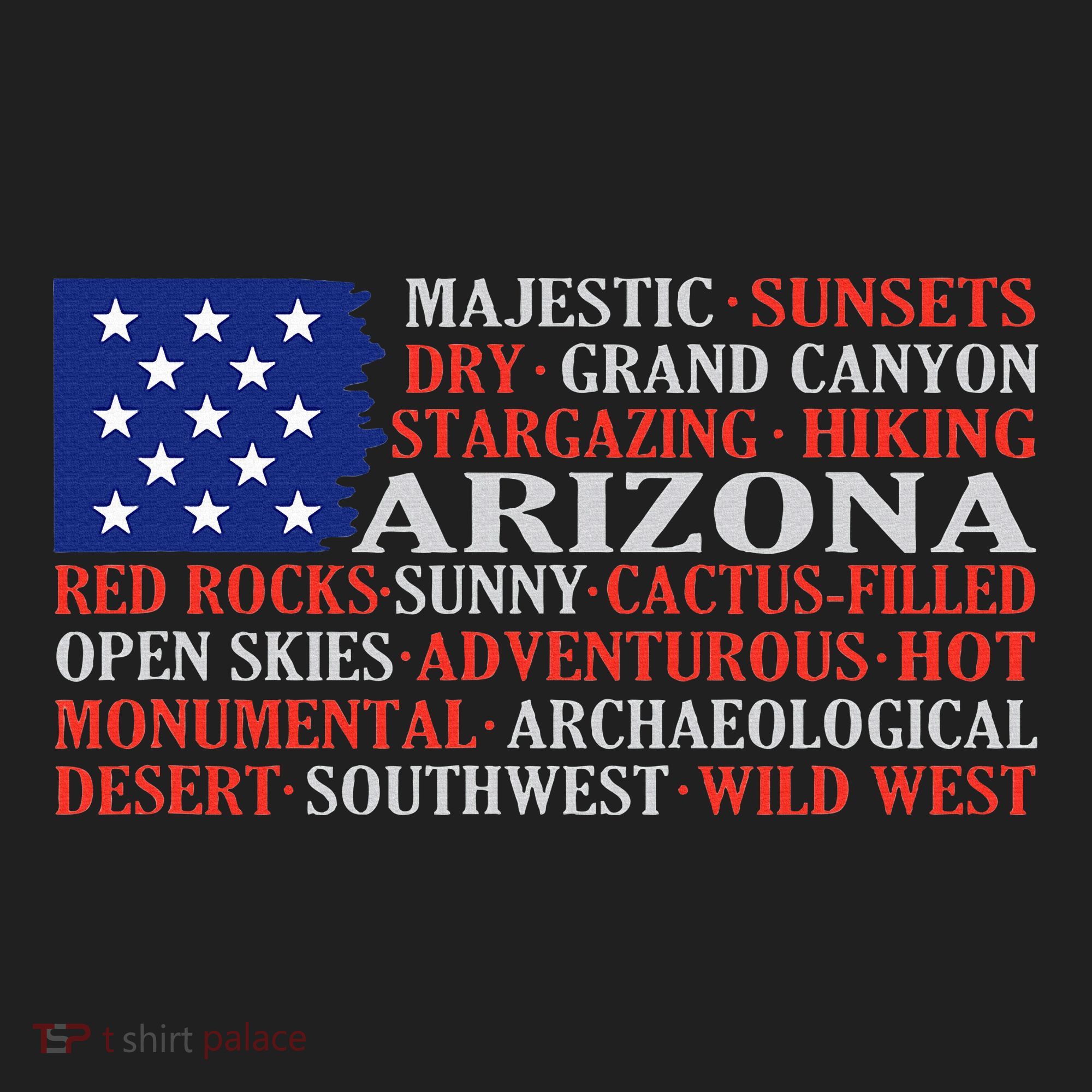 Arizona Flag Showing Some The StateS Best Features Women's Sweatshirt