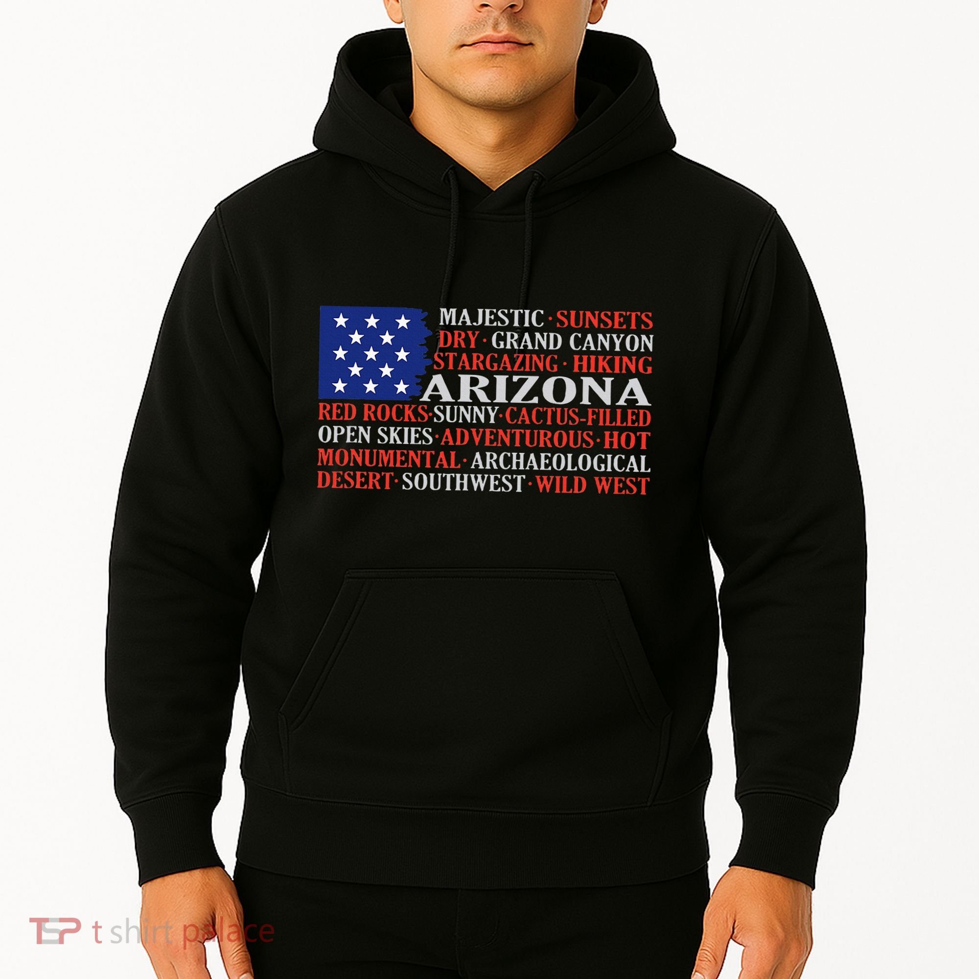 Arizona Flag Showing Some The StateS Best Features Hoodie