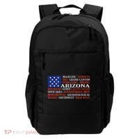 Arizona Flag Showing Some The StateS Best Features Backpack thumb 0