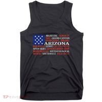 Arizona Flag Showing Some The StateS Best Features Tank Top thumb 0