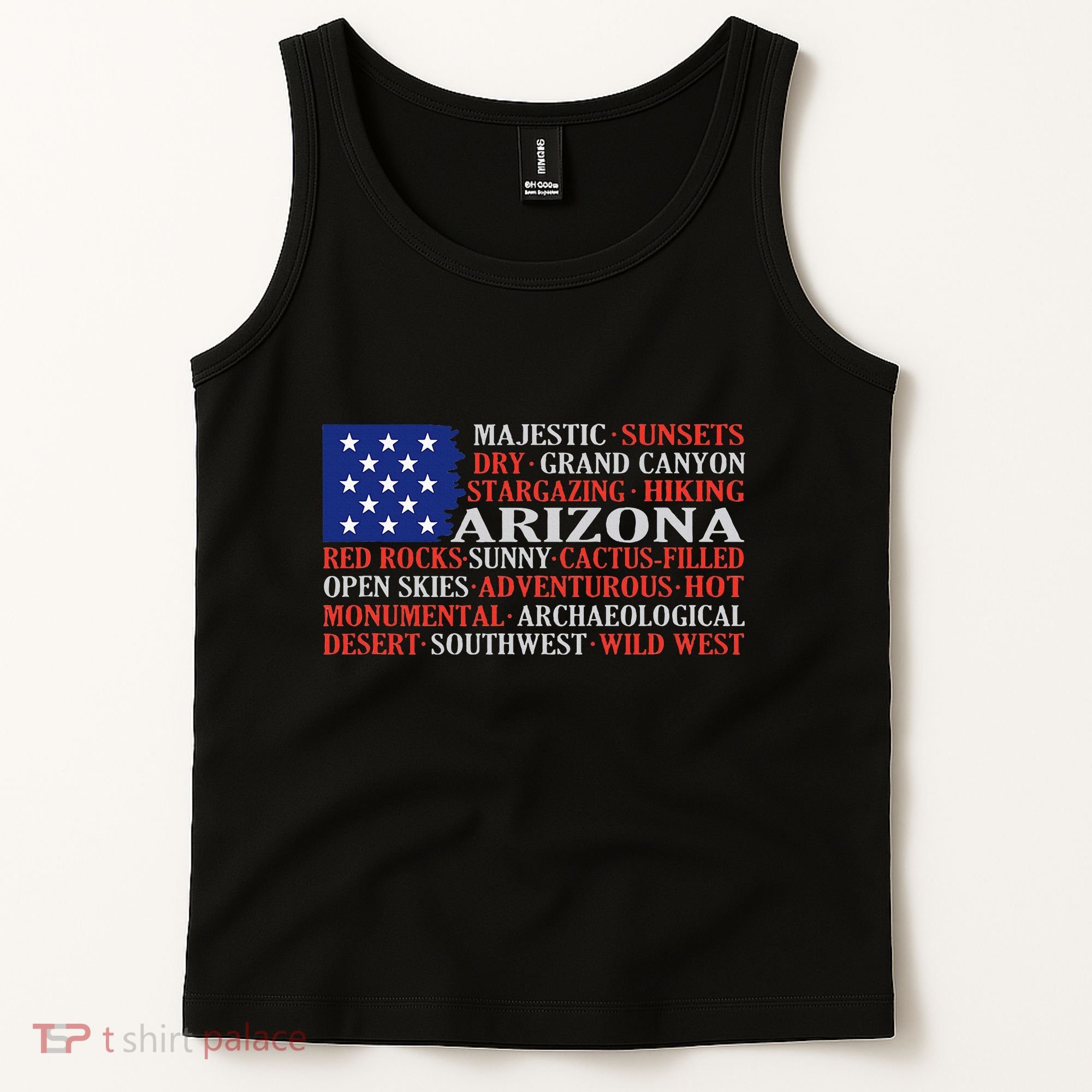 Arizona Flag Showing Some The StateS Best Features Tank Top
