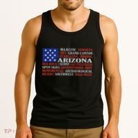 Arizona Flag Showing Some The StateS Best Features Tank Top thumb 3