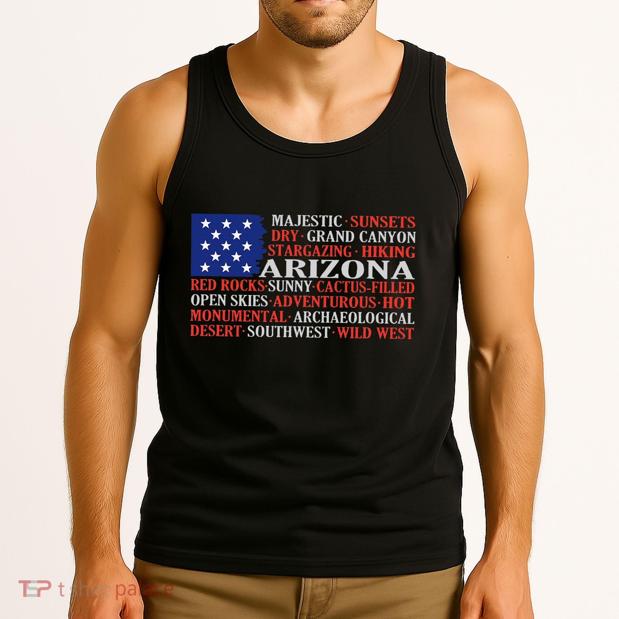 Arizona Flag Showing Some The StateS Best Features Tank Top