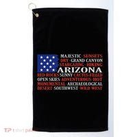 Arizona Flag Showing Some The StateS Best Features Golf Towel thumb 0